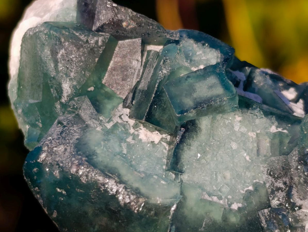 Natural Green Cubic Fluorite Specimens x 6 From Mandrosonoro, Madagascar - Toprock Gemstones and Minerals 