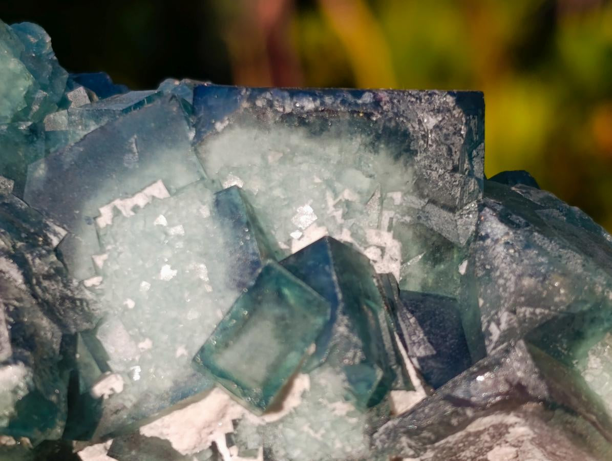 Natural Green Cubic Fluorite Specimens x 6 From Mandrosonoro, Madagascar - Toprock Gemstones and Minerals 