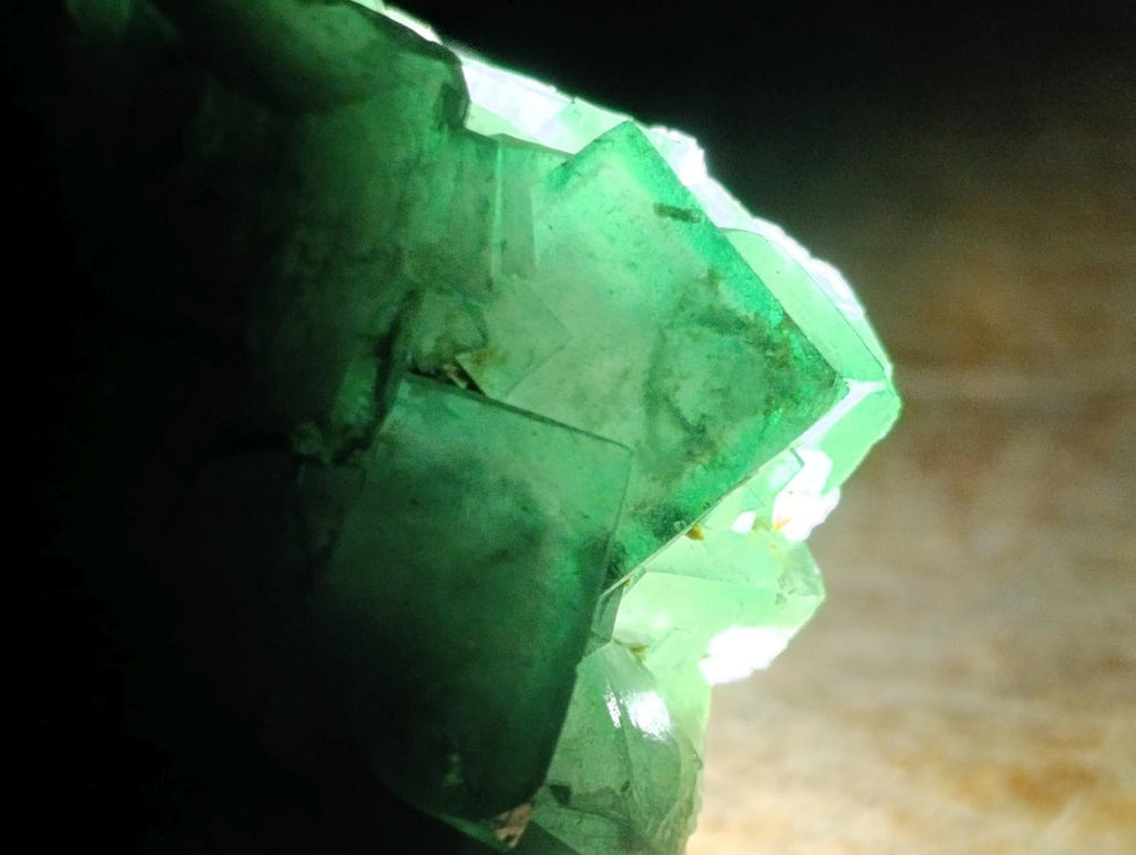 Natural Green Cubic Fluorite Specimens x 6 From Mandrosonoro, Madagascar - Toprock Gemstones and Minerals 