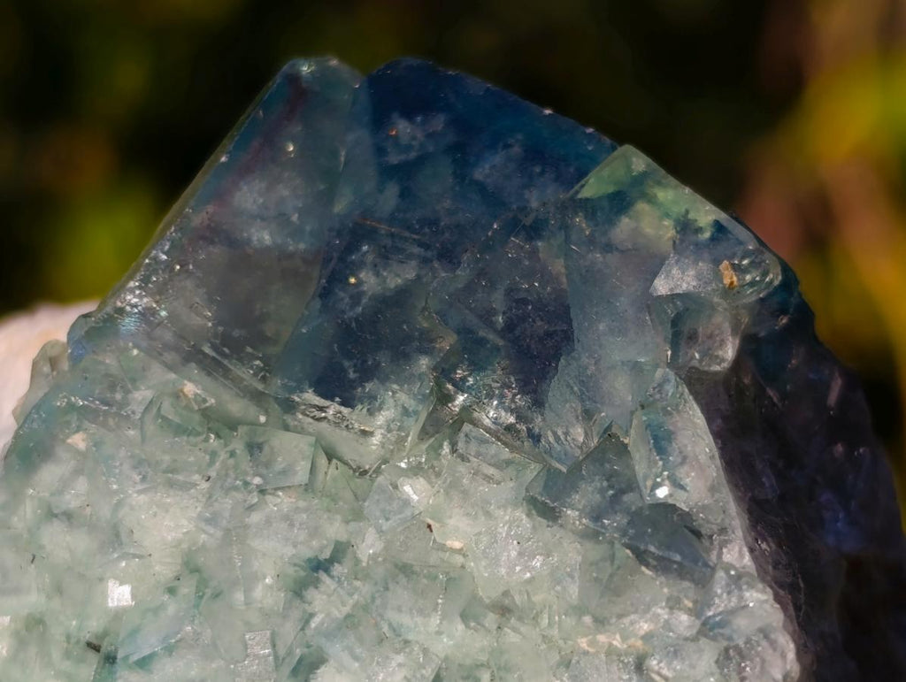 Natural Green Cubic Fluorite Specimens x 6 From Mandrosonoro, Madagascar - Toprock Gemstones and Minerals 