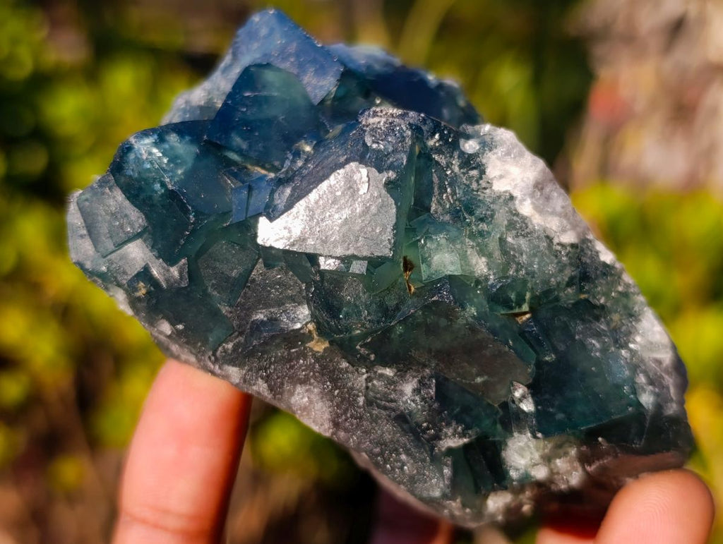 Natural Green Cubic Fluorite Specimens x 6 From Mandrosonoro, Madagascar - Toprock Gemstones and Minerals 
