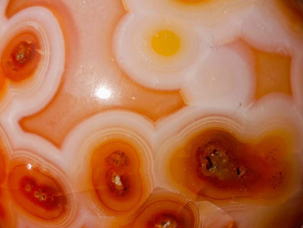 Polished Small Carnelian Agate Gemstone Spheres x 12 From Madagascar - Toprock Gemstones and Minerals 