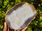 Polished XL Banded Agate Slices x 4 From Madagascar - Toprock Gemstones and Minerals 