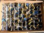 Polished on One Side Labradorite Slices x 70 From Madagascar - Toprock Gemstones and Minerals 