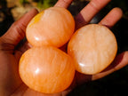 Polished Orange Twist Calcite Galets x 24 From Maevantanana, Madagascar - Toprock Gemstones and Minerals 