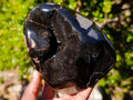 Polished Septerye Sauvage "Dragons Egg" Geode Standing Display Pieces x 2 From Mahajanga, Madagascar - Toprock Gemstones and Minerals 