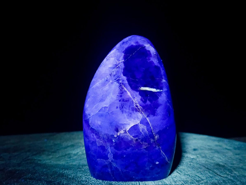 Polished Watermelon Fluorite Standing Display Pieces x 2 From Uis, Namibia - Toprock Gemstones and Minerals 