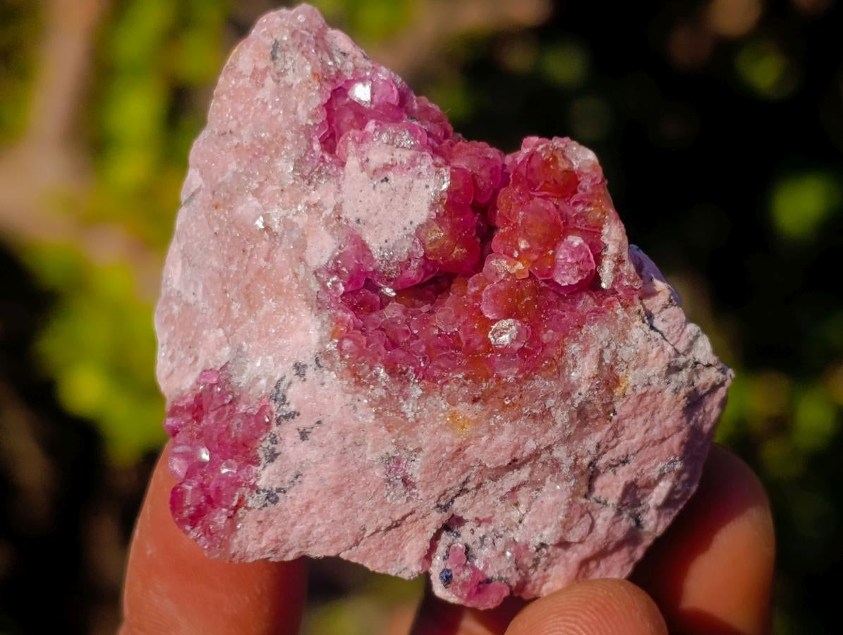 Natural Spherocobaltite Specimens x 12 From Musonoi Mine, Congo - Toprock Gemstones and Minerals 