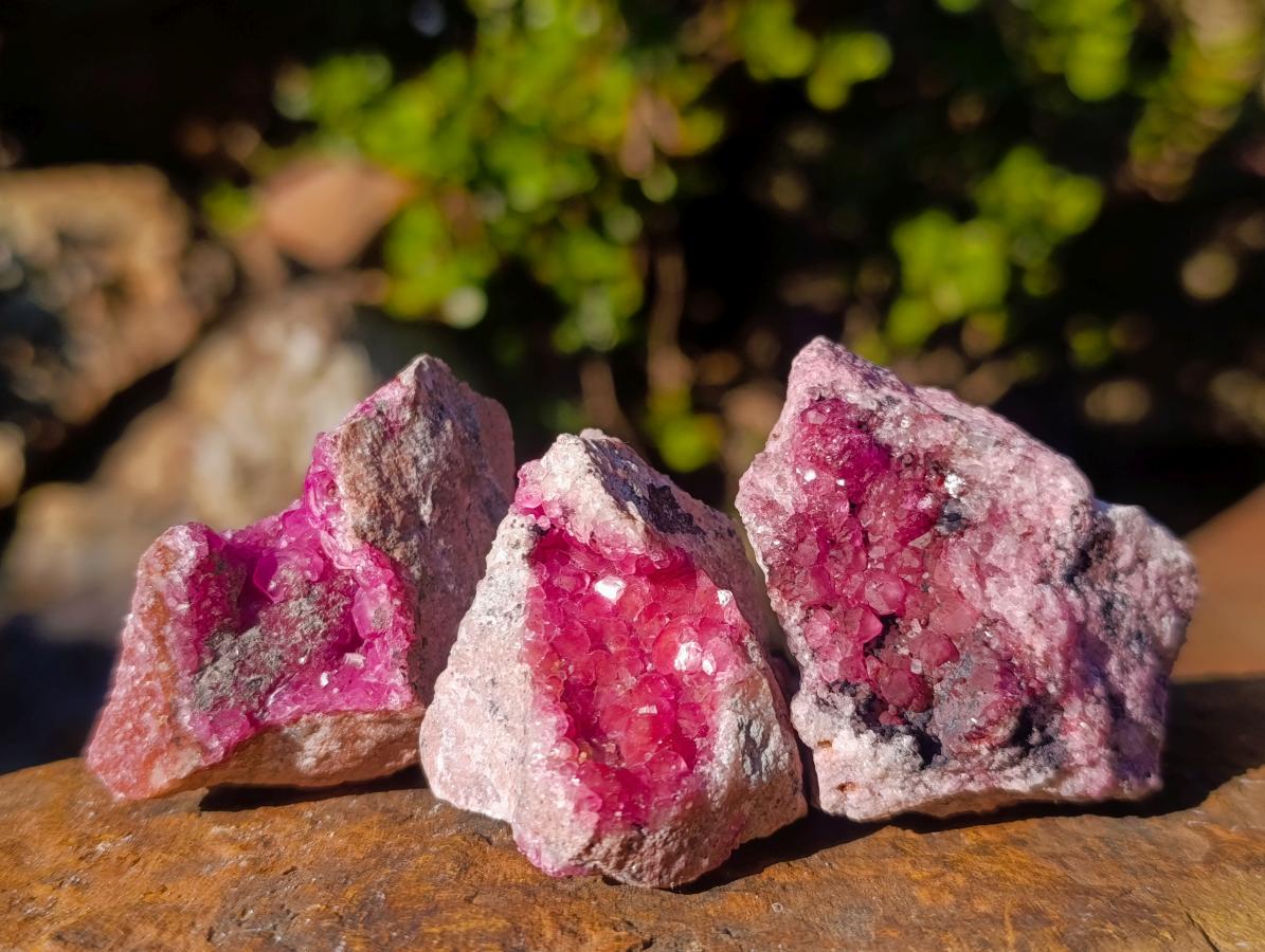 Natural Spherocobaltite Specimens x 12 From Musonoi Mine, Congo - Toprock Gemstones and Minerals 