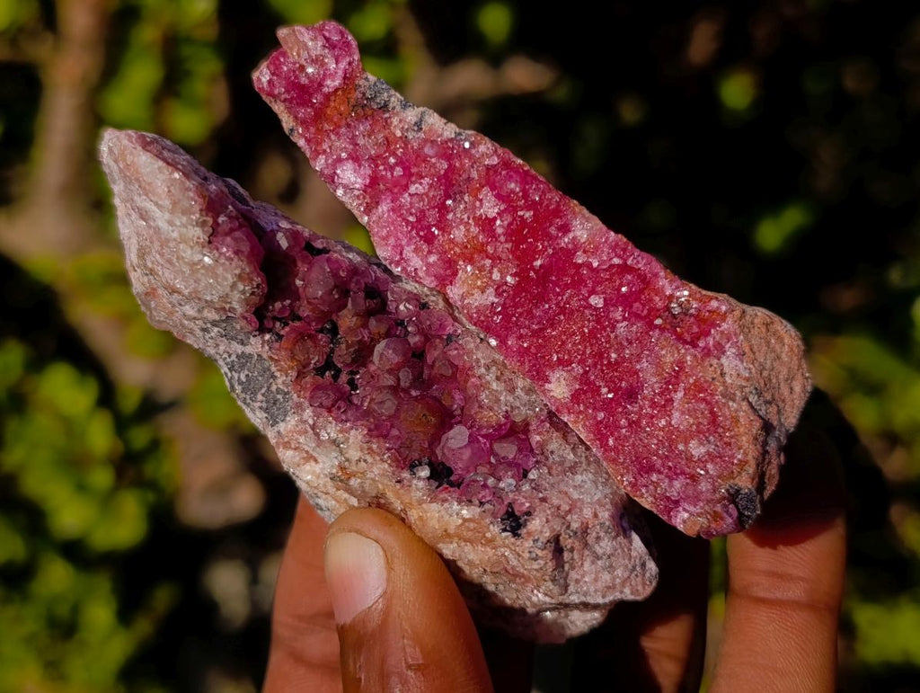 Natural Spherocobaltite Specimens x 12 From Musonoi Mine, Congo - Toprock Gemstones and Minerals 