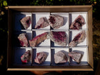 Natural Spherocobaltite Specimens x 12 From Musonoi Mine, Congo - Toprock Gemstones and Minerals 