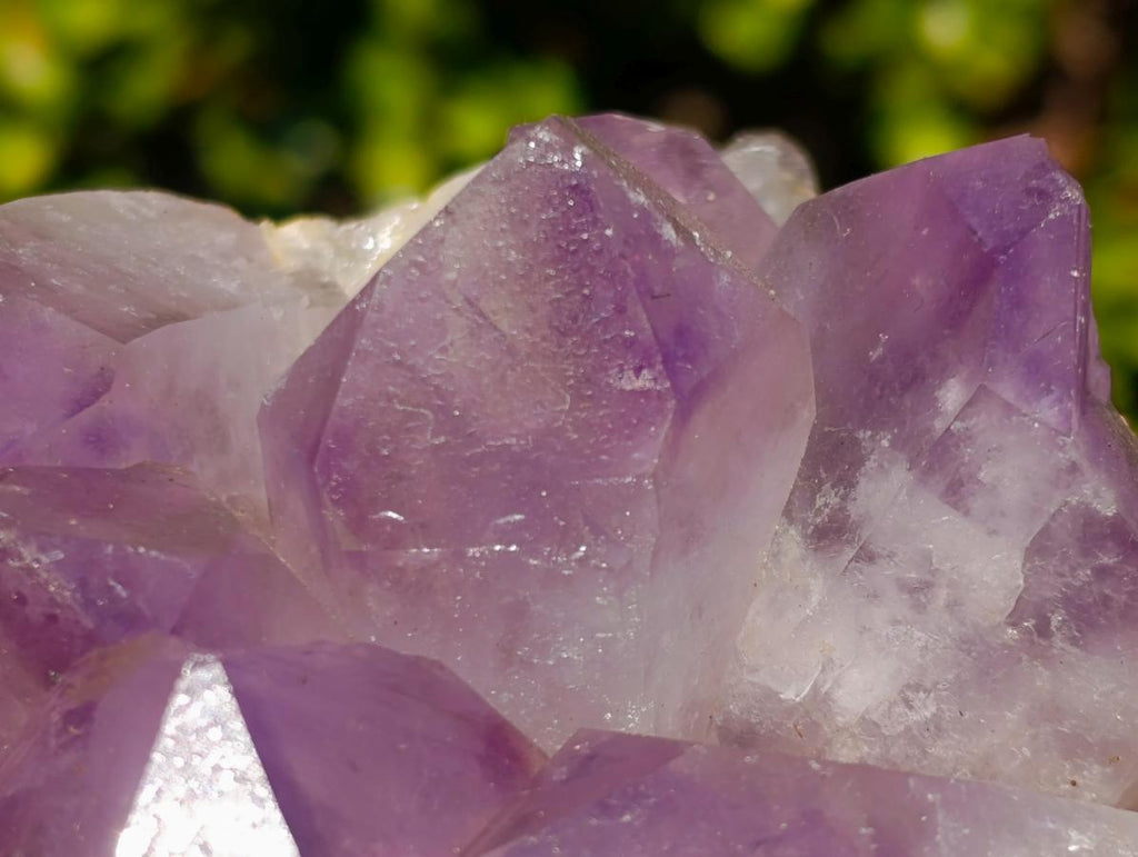 Natural Large Jacaranda Amethyst Crystal Clusters x 2 From Mumbwa, Zambia - Toprock Gemstones and Minerals 