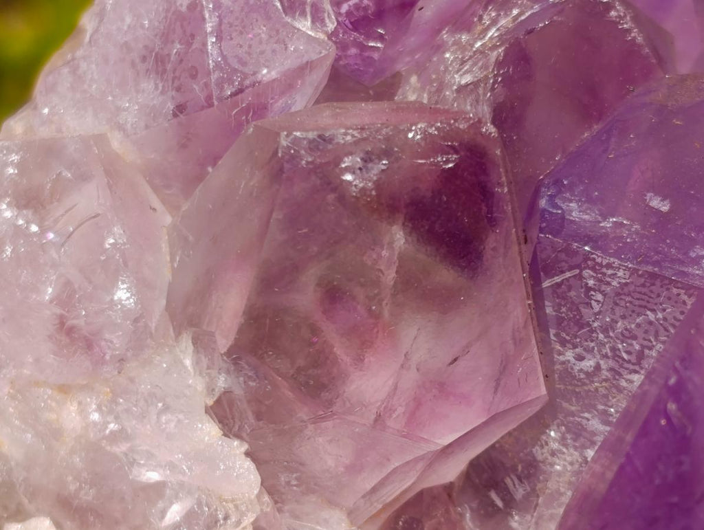 Natural Large Jacaranda Amethyst Crystal Clusters x 2 From Mumbwa, Zambia - Toprock Gemstones and Minerals 