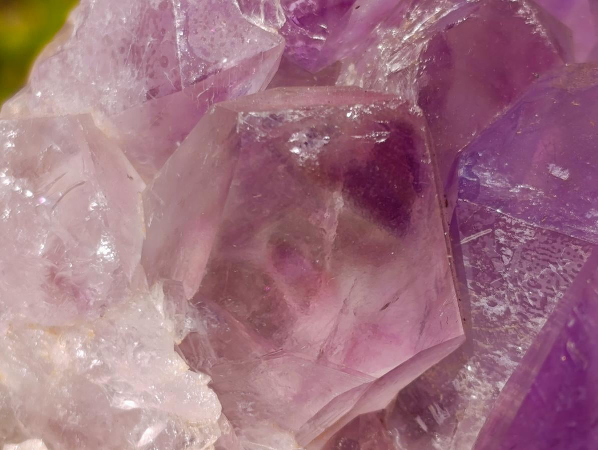 Natural Large Jacaranda Amethyst Crystal Clusters x 2 From Mumbwa, Zambia - Toprock Gemstones and Minerals 