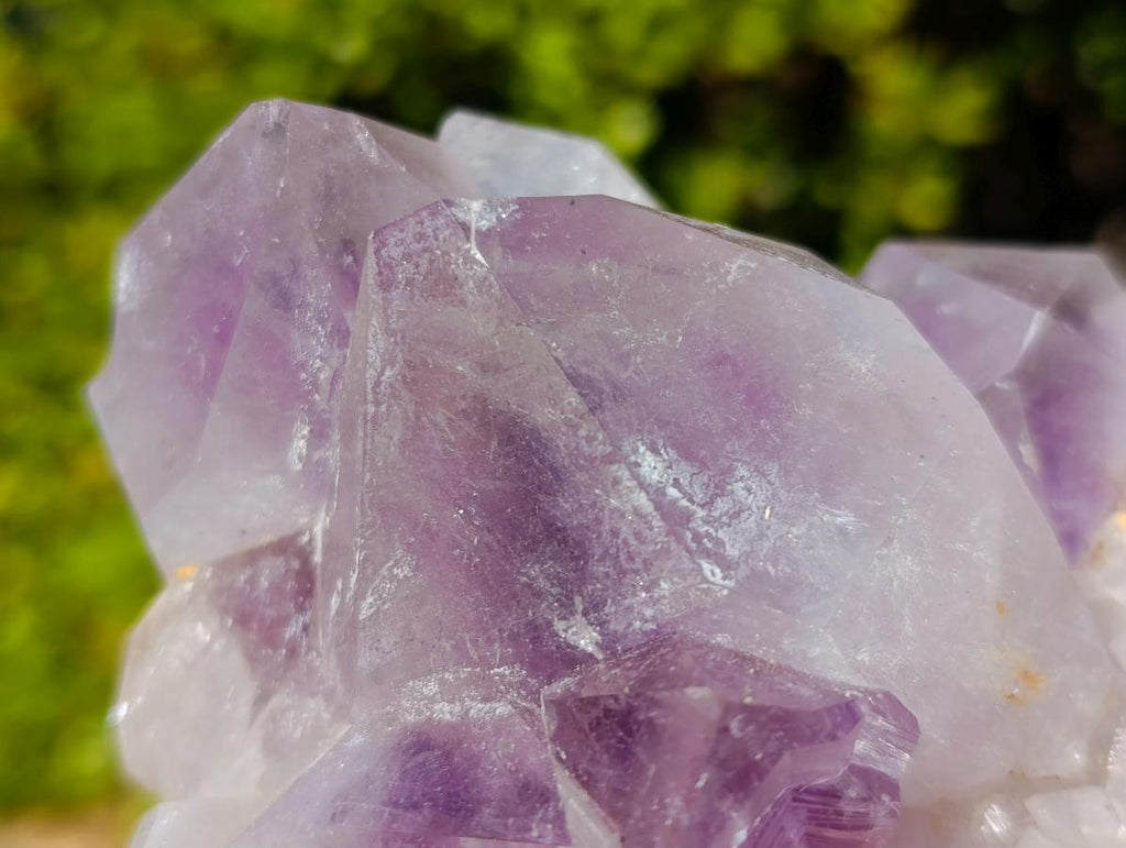 Natural Large Jacaranda Amethyst Crystal Clusters x 2 From Mumbwa, Zambia - Toprock Gemstones and Minerals 