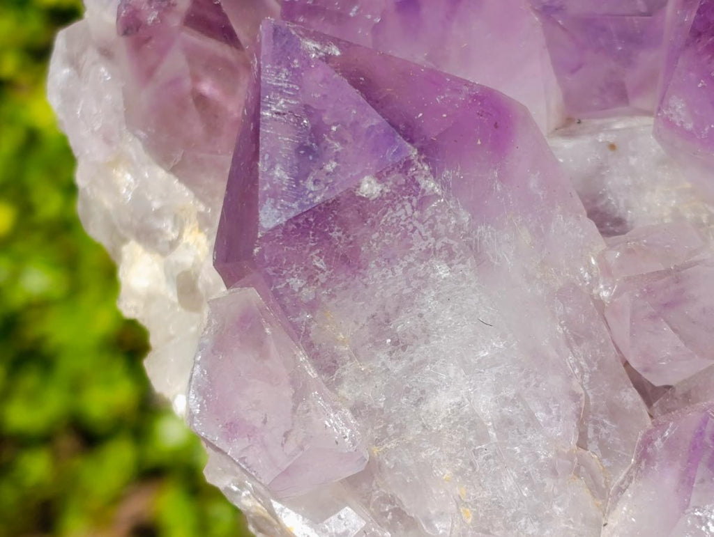Natural Large Jacaranda Amethyst Crystal Clusters x 2 From Mumbwa, Zambia - Toprock Gemstones and Minerals 