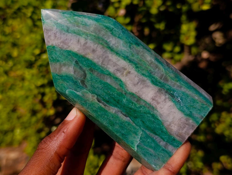 Polished Buddstone Standing Display Crystals x 3 From Swaziland - Toprock Gemstones and Minerals 