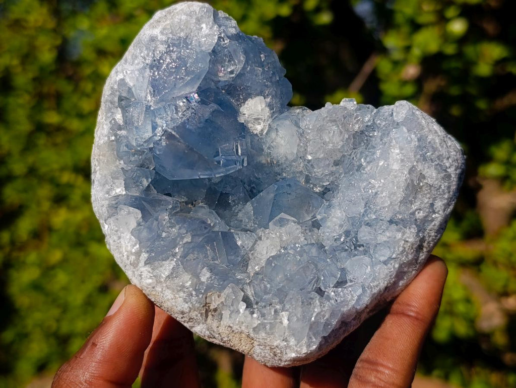 Natural Blue Celestite Specimens x 3 From Sakoany, Madagascar - Toprock Gemstones and Minerals 