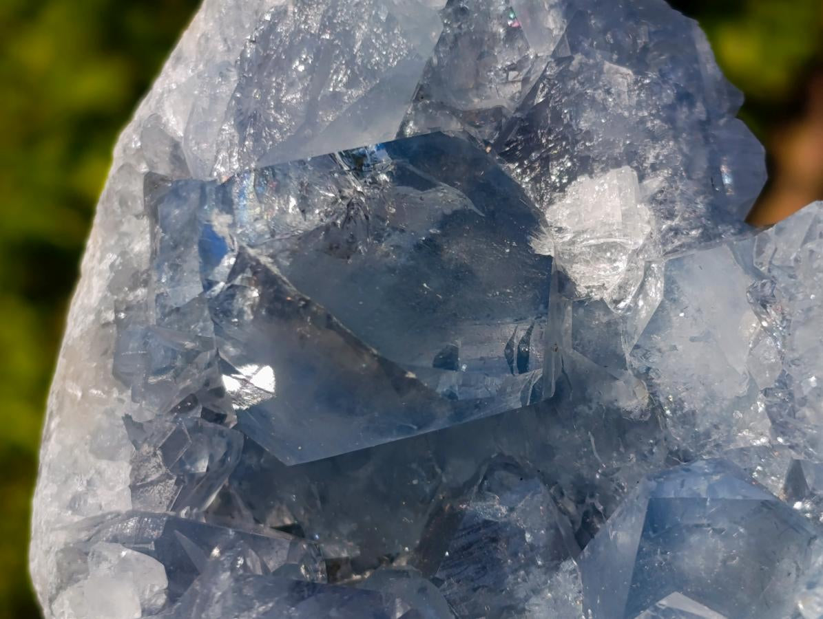 Natural Blue Celestite Specimens x 3 From Sakoany, Madagascar - Toprock Gemstones and Minerals 