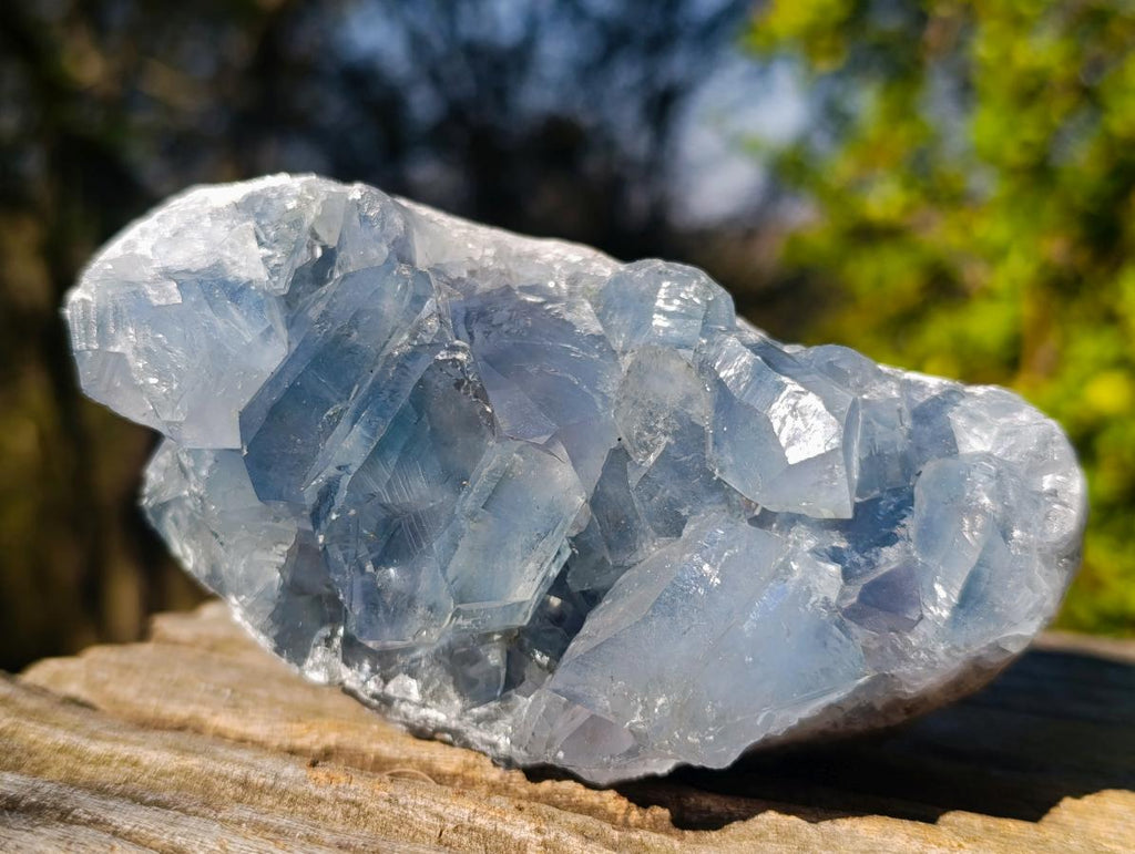Natural Blue Celestite Specimens x 3 From Sakoany, Madagascar - Toprock Gemstones and Minerals 