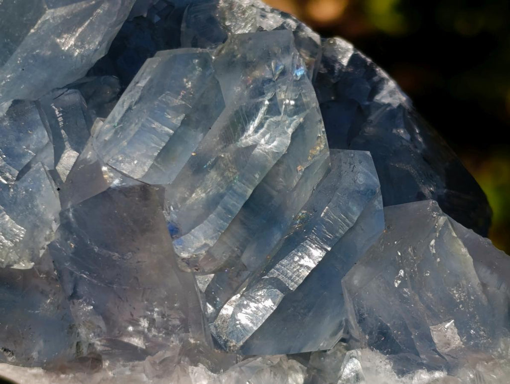 Natural Blue Celestite Specimens x 3 From Sakoany, Madagascar - Toprock Gemstones and Minerals 