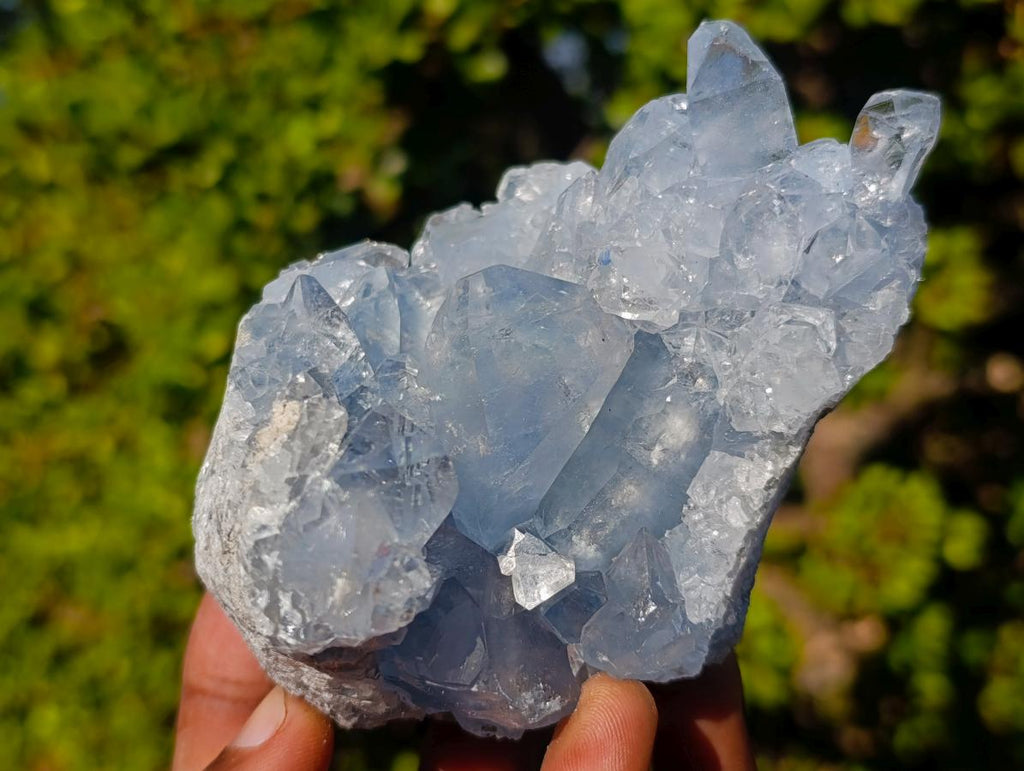 Natural Blue Celestite Specimens x 3 From Sakoany, Madagascar - Toprock Gemstones and Minerals 