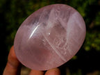 Polished Gemmy Rose Quartz Palm Stones x 12 From Madagascar - Toprock Gemstones and Minerals 