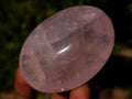 Polished Gemmy Rose Quartz Palm Stones x 12 From Madagascar - Toprock Gemstones and Minerals 