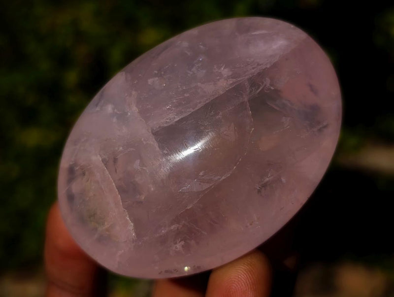 Polished Gemmy Rose Quartz Palm Stones x 12 From Madagascar - Toprock Gemstones and Minerals 