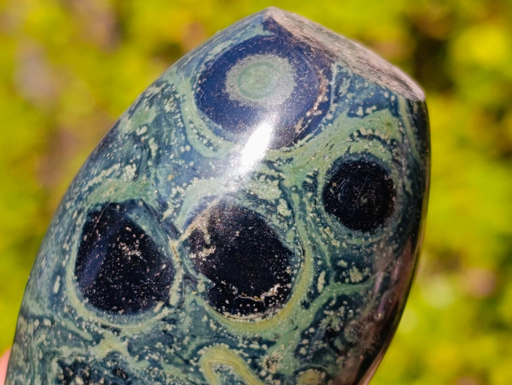 Polished Stromatolite "Kambaba Jasper" Mushrooms x 12 From Katsepy, Madagascar - Toprock Gemstones and Minerals 