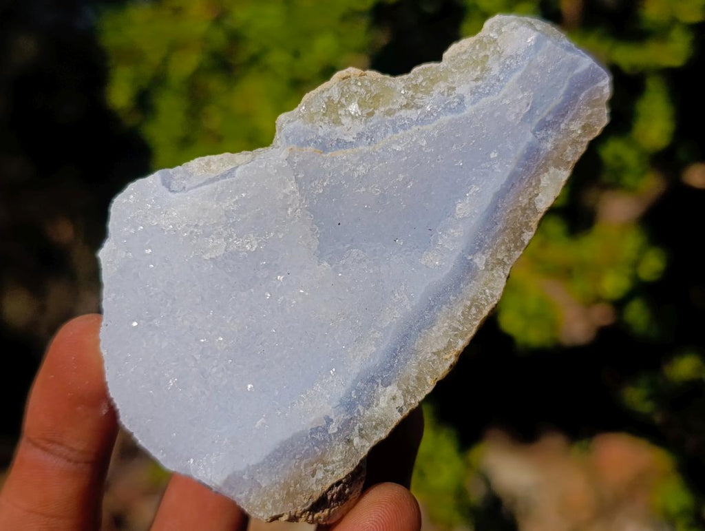 Natural Blue Lace Agate Geode Specimens x 15 From Nsanje, Malawi - Toprock Gemstones and Minerals 