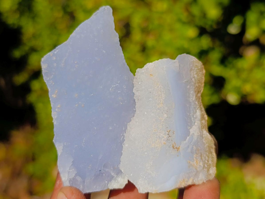 Natural Blue Lace Agate Geode Specimens x 15 From Nsanje, Malawi - Toprock Gemstones and Minerals 