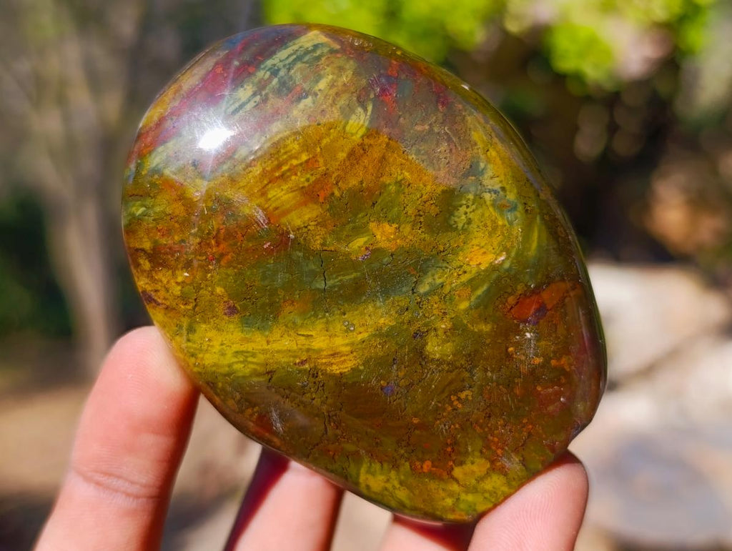 Polished Red and Brown Jasper Standing Display Pieces x 6 From Madagascar - Toprock Gemstones and Minerals 
