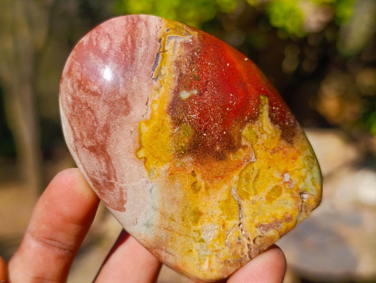 Polished Red and Brown Jasper Standing Display Pieces x 6 From Madagascar - Toprock Gemstones and Minerals 