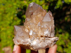 Natural Cascading Smokey Phantom Quartz Clusters x 6 From Luena, Congo - Toprock Gemstones and Minerals 