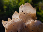 Natural Cascading Smokey Phantom Quartz Clusters x 6 From Luena, Congo - Toprock Gemstones and Minerals 