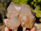 Natural Cascading Smokey Phantom Quartz Clusters x 6 From Luena, Congo - Toprock Gemstones and Minerals 