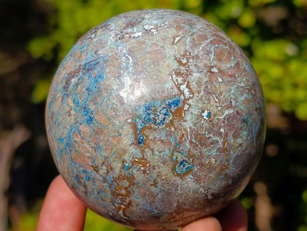 Polished Mixed Multi Mineral Spheres x 3 From Madagascar - Toprock Gemstones and Minerals 