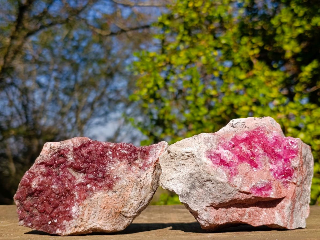 Natural Spherocobaltite Specimens x 2 From Musonoi Mine, Congo - Toprock Gemstones and Minerals 