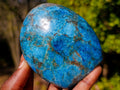 Polished Blue Apatite Standing Display Pieces x 6 From Betroka, Madagascar - Toprock Gemstones and Minerals 