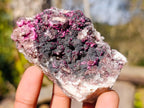 Natural Salrose Cobaltoan Dolomite Specimens with Malachite and Heterogenite x 12 From Kakanda, Congo - Toprock Gemstones and Minerals 