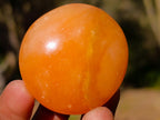 Polished Orange Twist Calcite Galets x 34 From Maevantanana, Madagascar - Toprock Gemstones and Minerals 