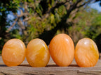 Polished Orange Twist Calcite Galets x 34 From Maevantanana, Madagascar - Toprock Gemstones and Minerals 