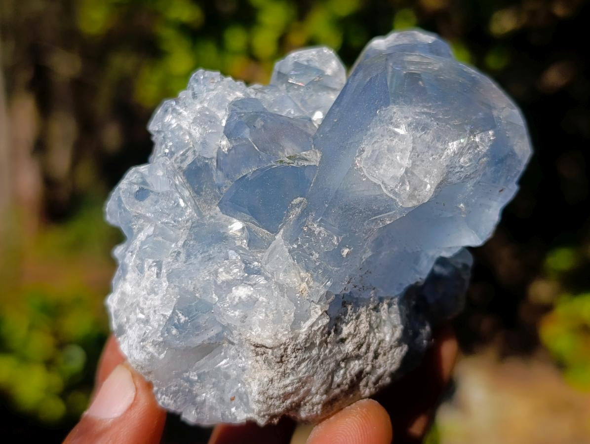 Natural Blue Celestite Specimens x 21 From Sakoany, Madagascar - Toprock Gemstones and Minerals 
