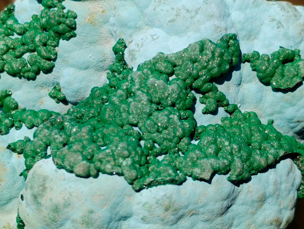 Natural Large Botryoidal Malacolla Specimens x 2 From Kulukuluku, Congo - Toprock Gemstones and Minerals 
