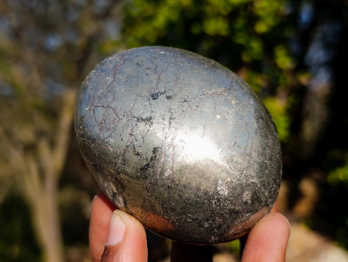 Polished Basalt Pharaoh Stone Free Forms x 6 From Iron Duke Mine, Zimbabwe - Toprock Gemstones and Minerals 