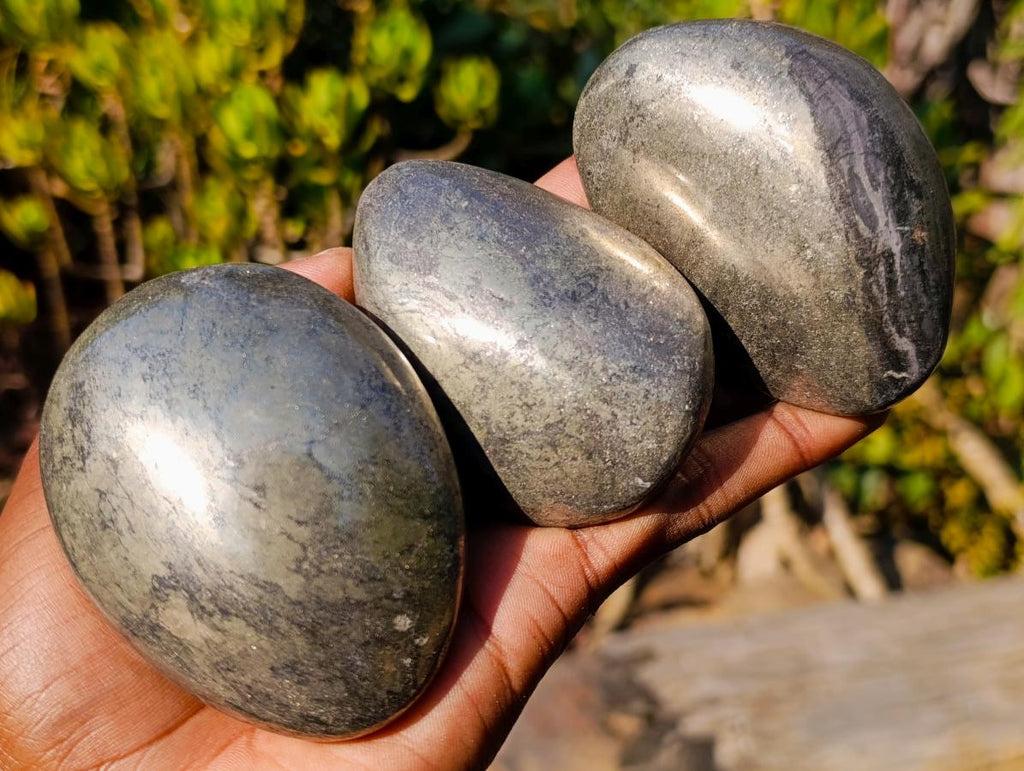 Polished Basalt Pharaoh Stone Free Forms x 6 From Iron Duke Mine, Zimbabwe - Toprock Gemstones and Minerals 