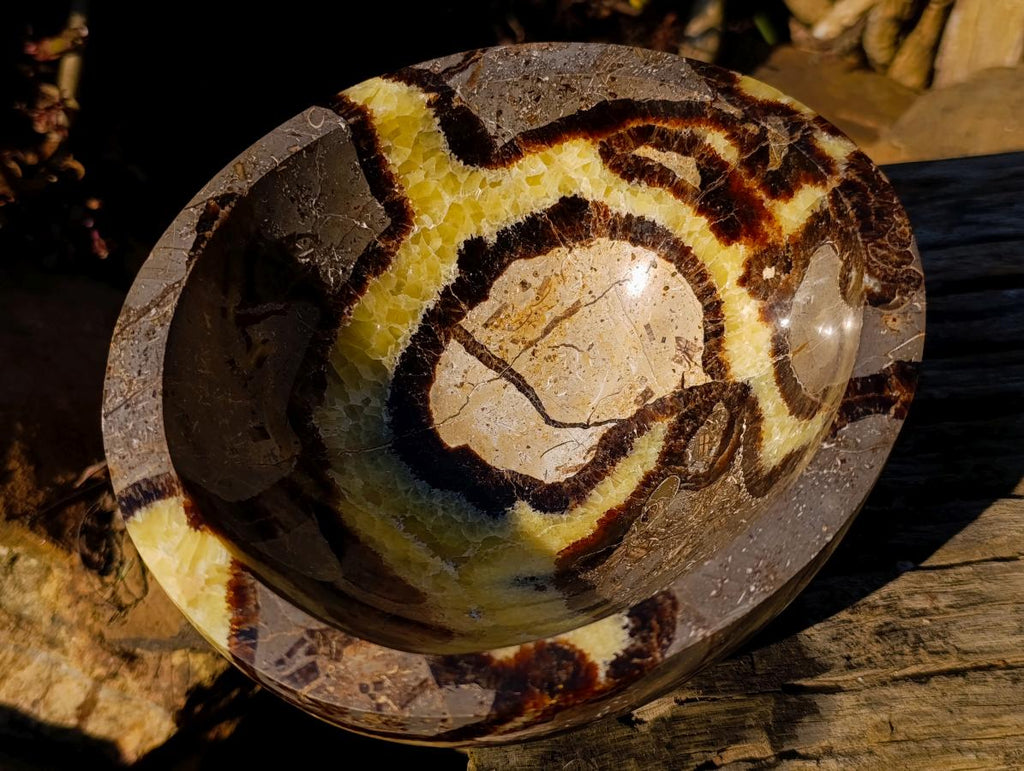 Polished Septerye Bowls x 2 From Mahajanga, Madagascar - Toprock Gemstones and Minerals 