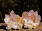 Natural Spirit Ametrine Clusters x 6 From Boekenhouthoek, South Africa - Toprock Gemstones and Minerals 