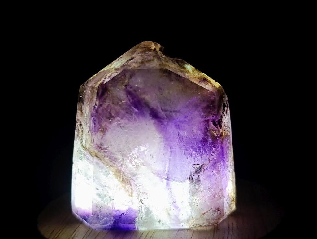Polished Mixed Window Amethyst Crystals x 6 From Akansobe, Madagascar - Toprock Gemstones and Minerals 